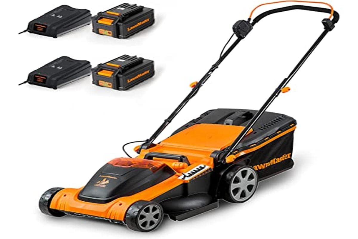 LawnMaster Akku-Rasenmäher CLMF4841E 48V, 41cm, 450m², Mulchen
