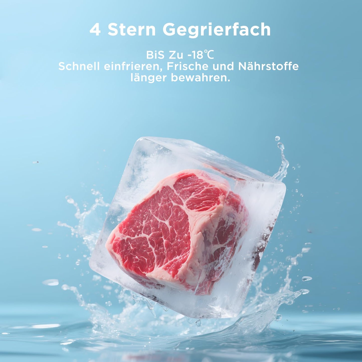 Midea Kühl-Gefrierkombination 270L – 180cm, No Frost, Edelstahl