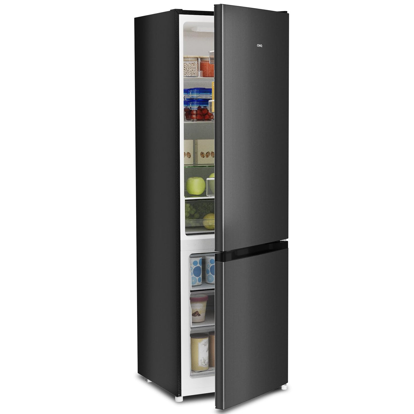 CHIQ Kühl-Gefrierkombination 262L – 176cm, Schwarz