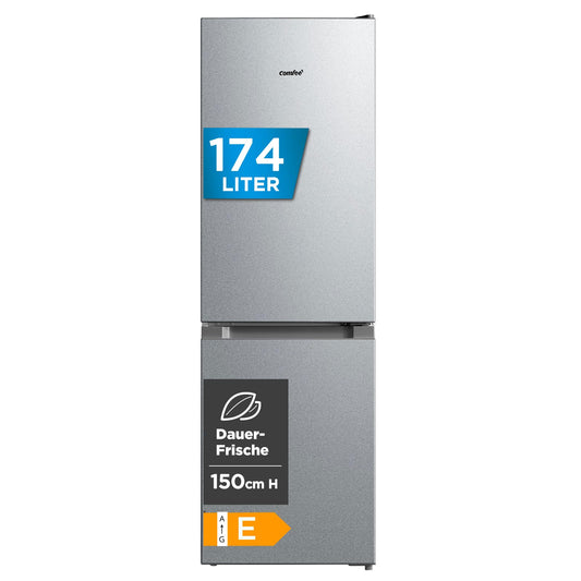 Comfee Kühl-Gefrierkombination 174L – 150cm, Silber
