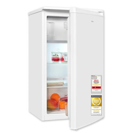 Exquisit Kühlschrank mit Gefrierfach 81L – Kompakt, Weiß
