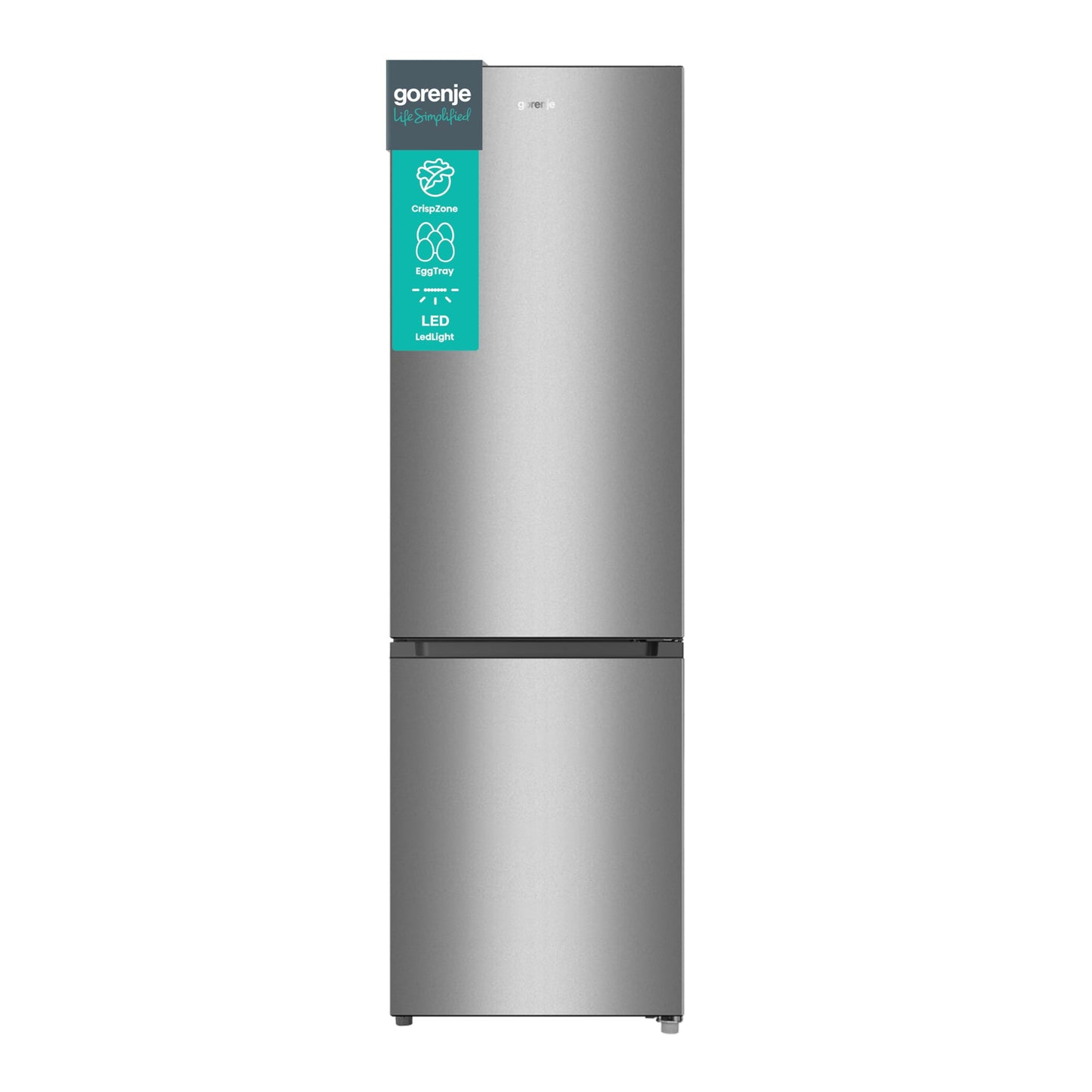 Gorenje Kühl-Gefrierkombination 264L – 180cm, Grau
