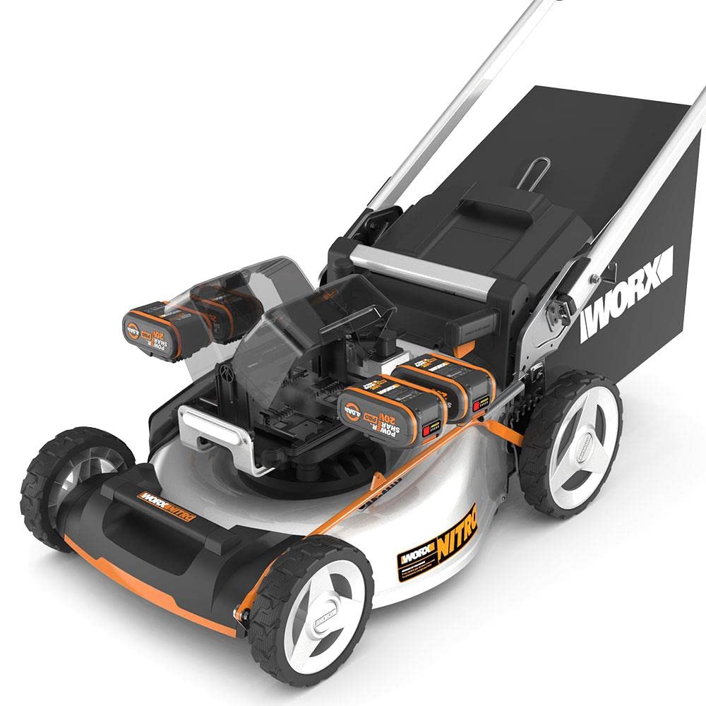 WORX Akku-Rasenmäher WG761E Profi 80V, 51cm Schnittbreite