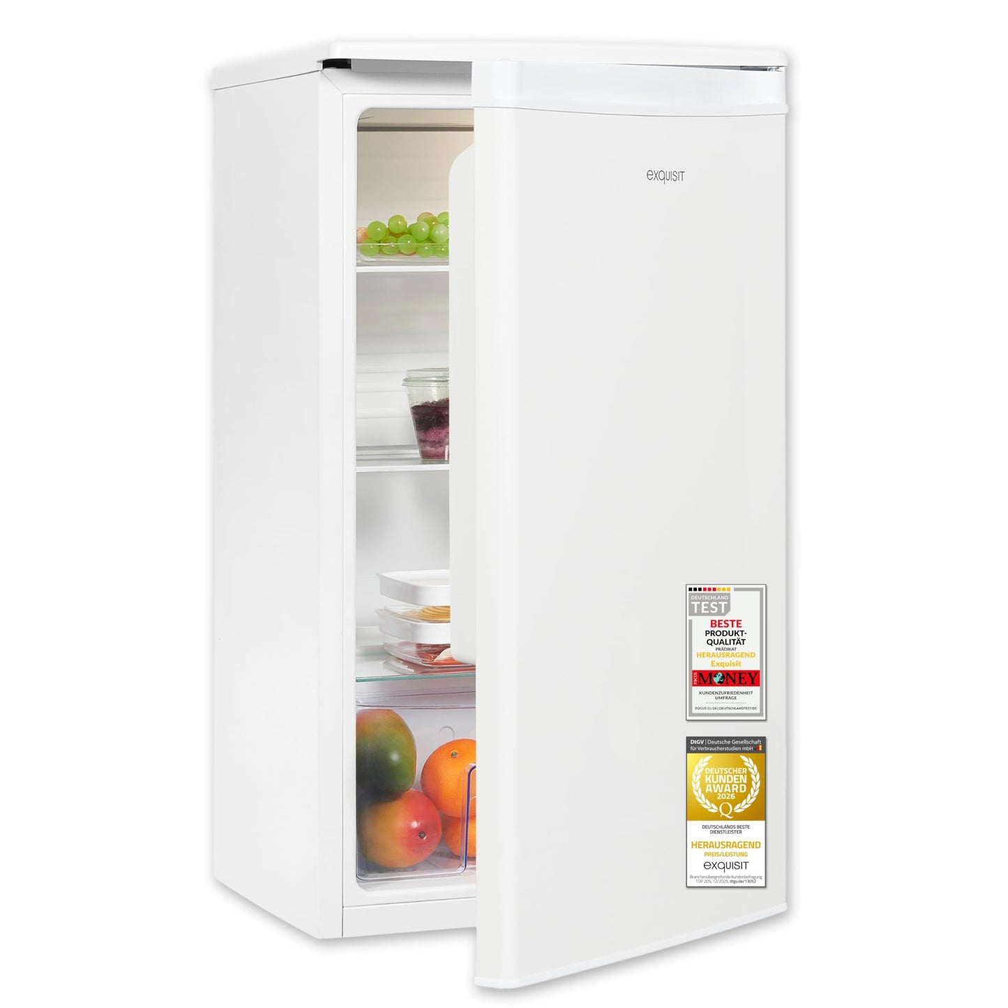 Exquisit Kühlschrank 76L – Kompakt, Weiß