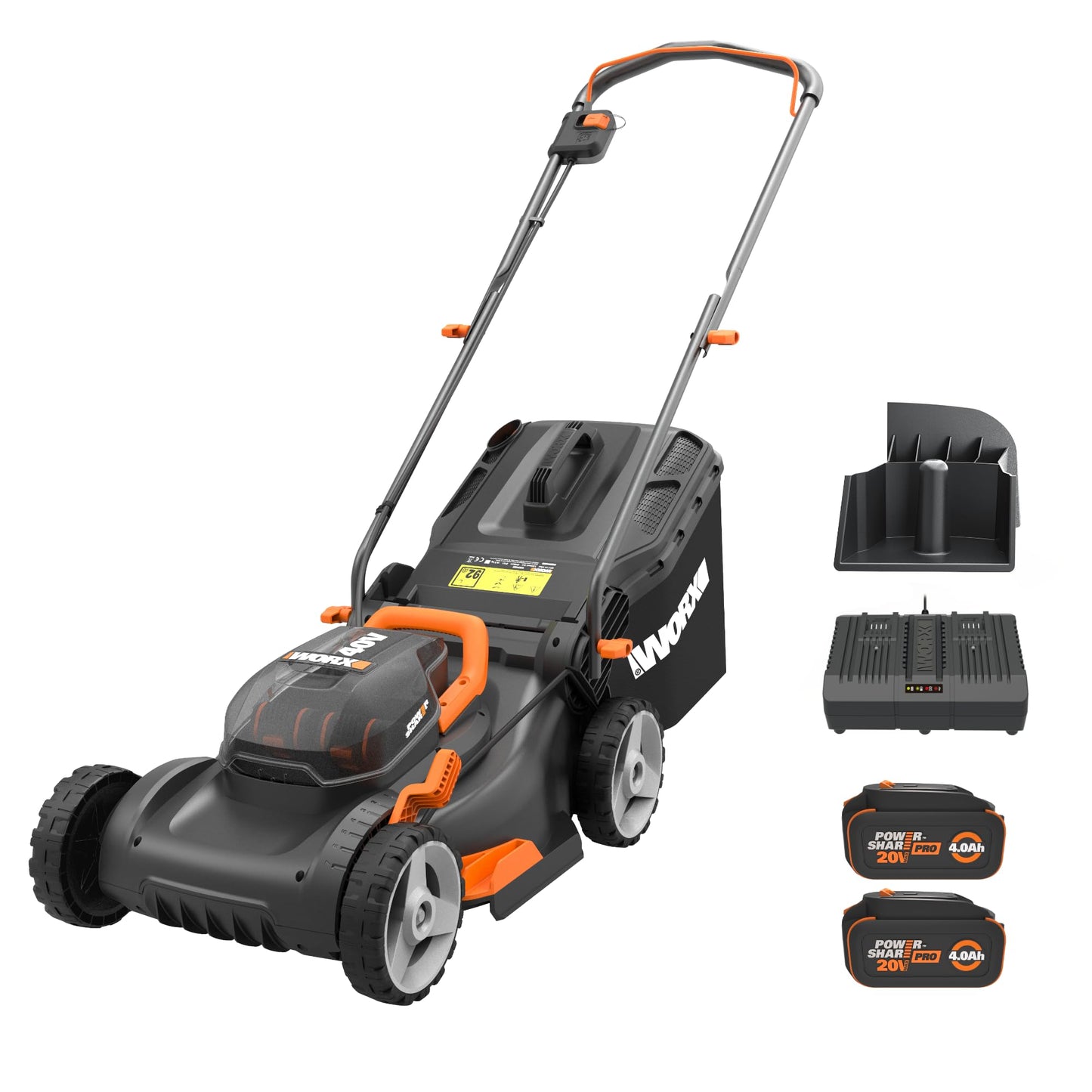 WORX Akku-Rasenmäher PowerShare Pro WG734E 40V, 40cm