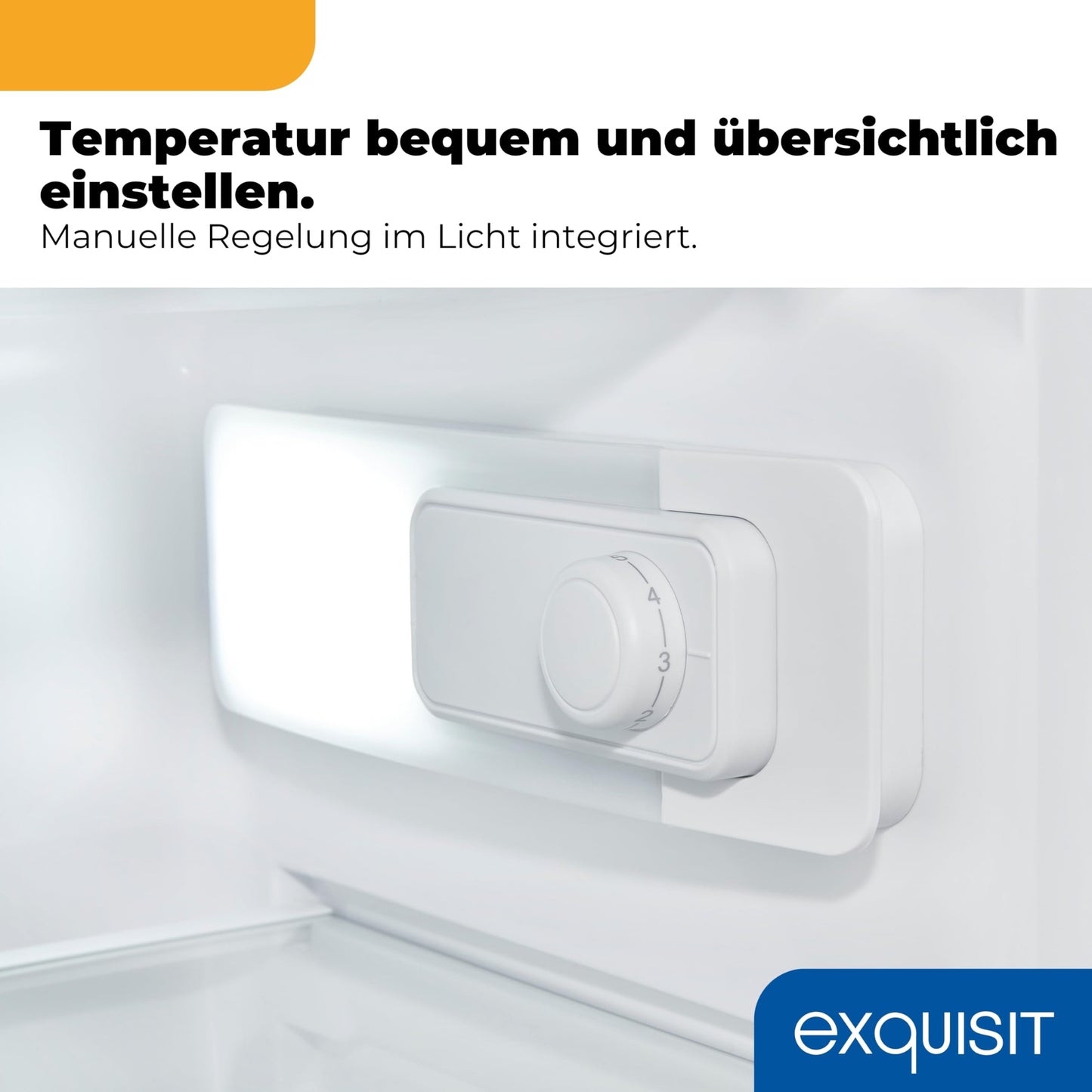 Exquisit Kühlschrank mit Gefrierfach 81L – Kompakt, Weiß