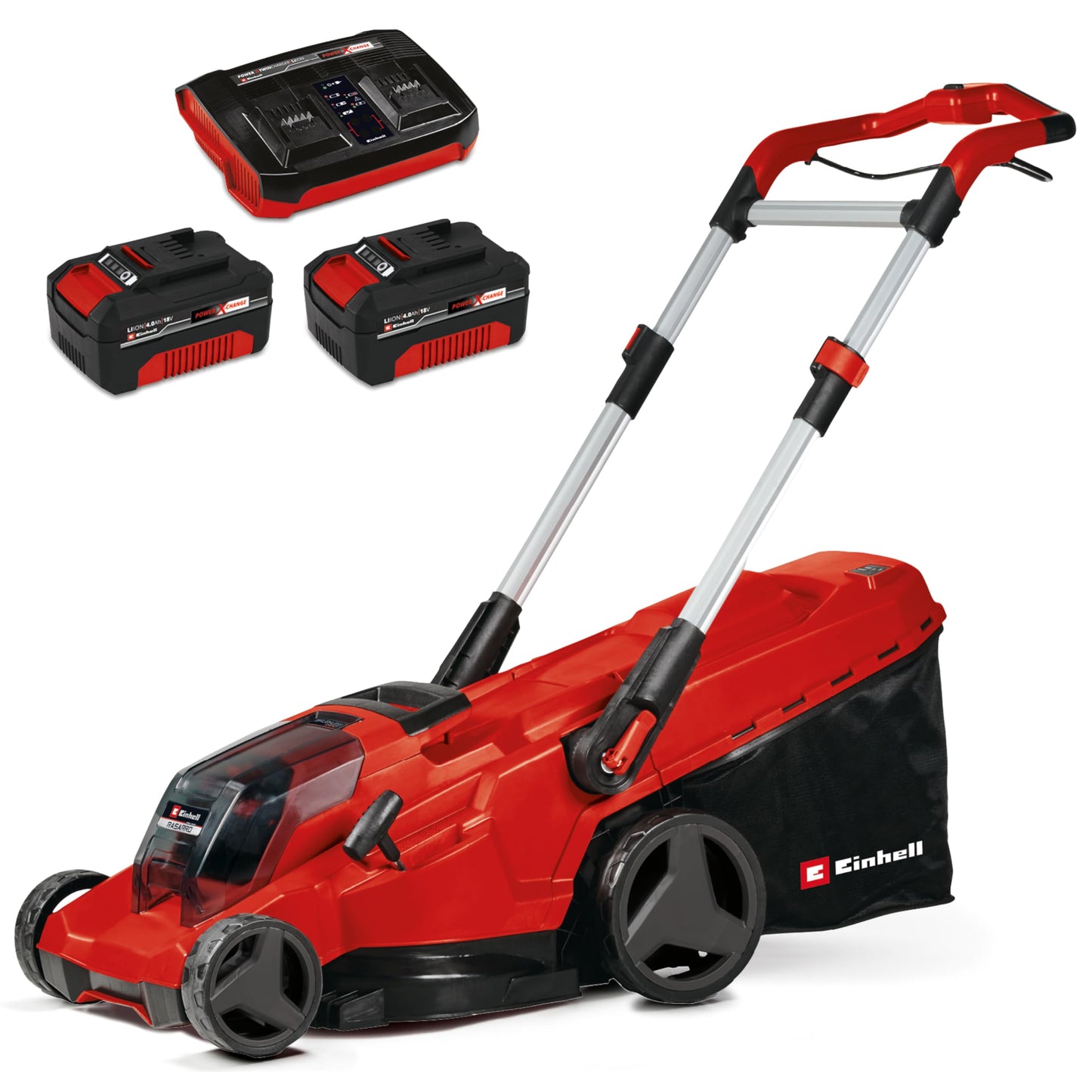 Einhell Akku-Rasenmäher RASARRO 36/42 Kit 36V, 42cm, 550m², inkl. Akkus