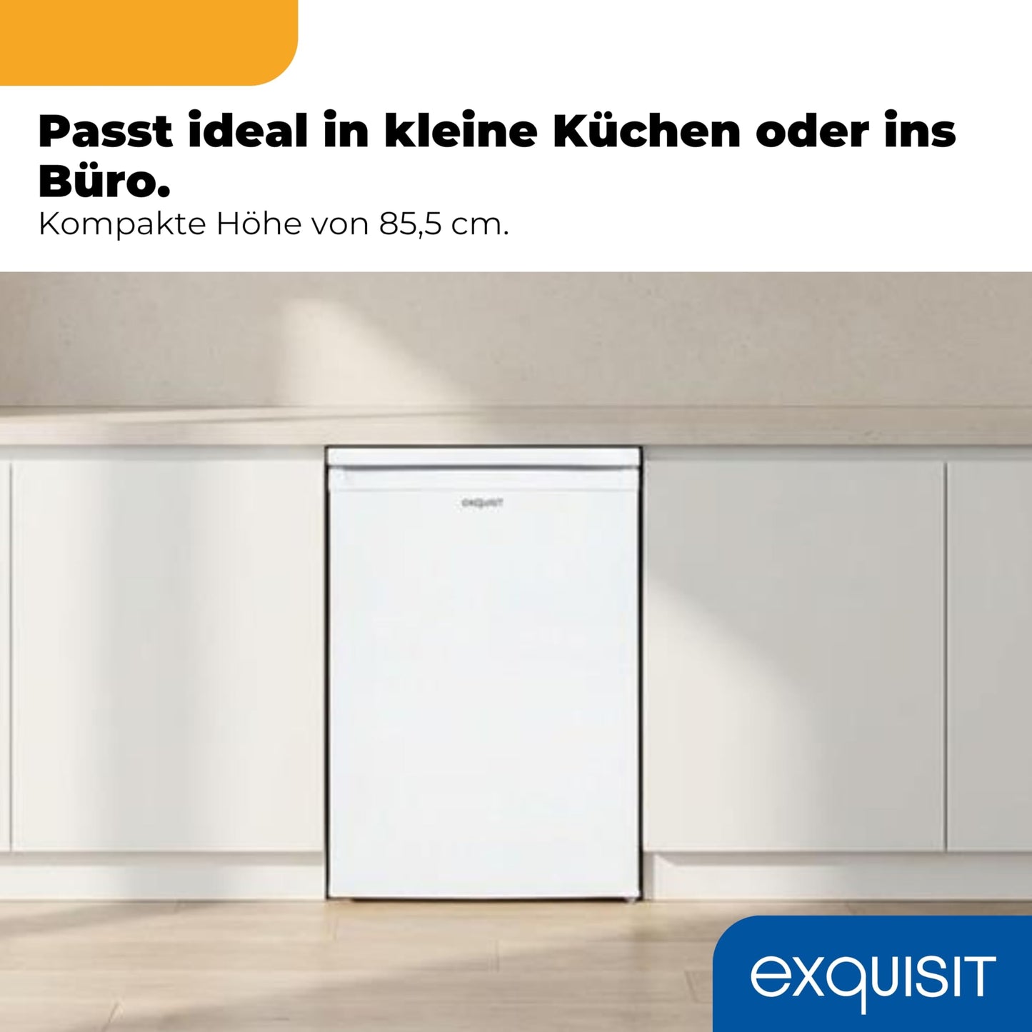 Exquisit Kühlschrank 127L – Kompakt, Weiß
