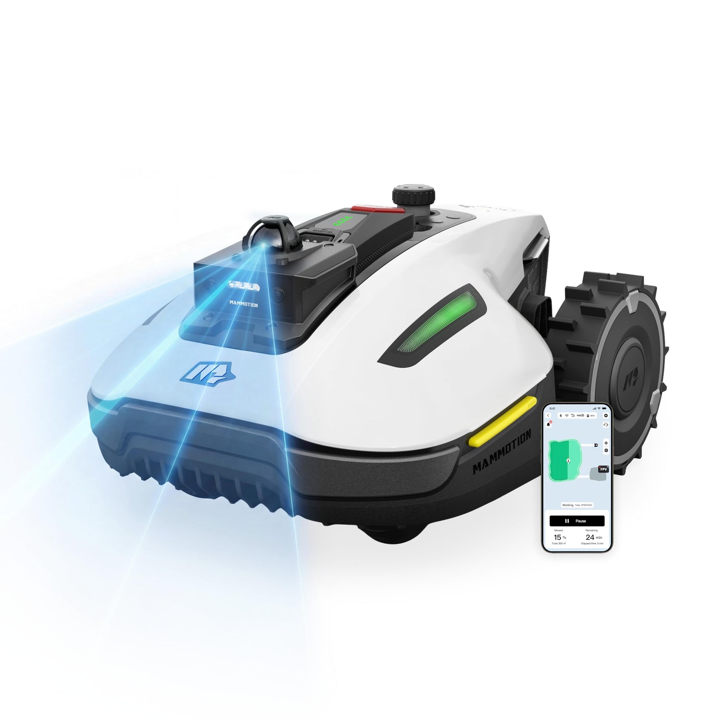 MAMMOTION Mähroboter YUKA mini 2 800 LiDAR ohne Begrenzungskabel