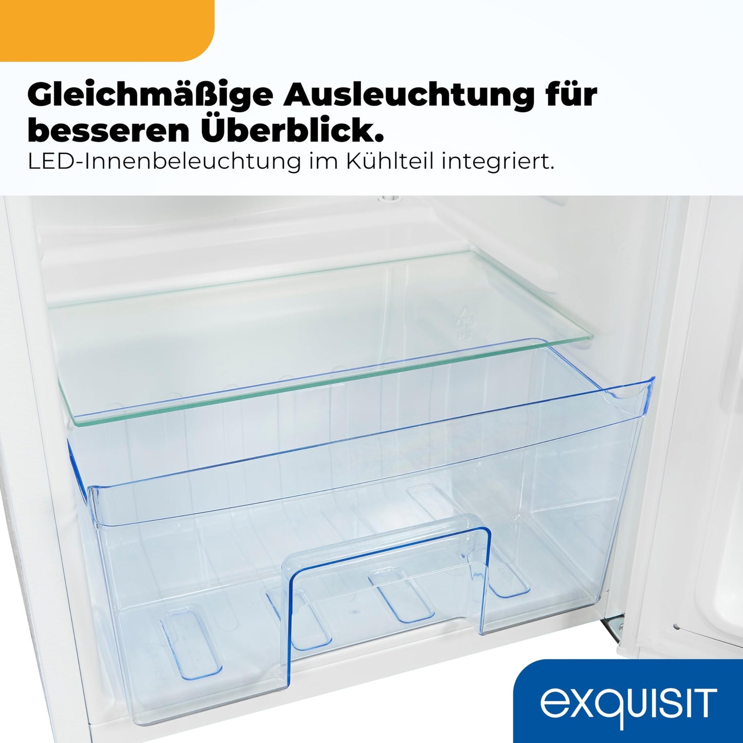 Exquisit Kühlschrank 76L – Kompakt, Weiß