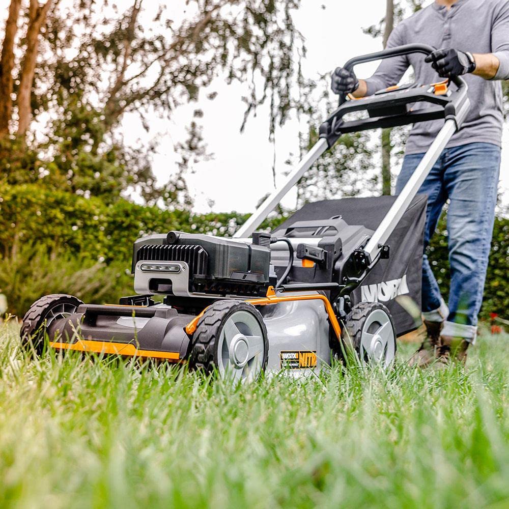 WORX Akku-Rasenmäher WG761E Profi 80V, 51cm Schnittbreite