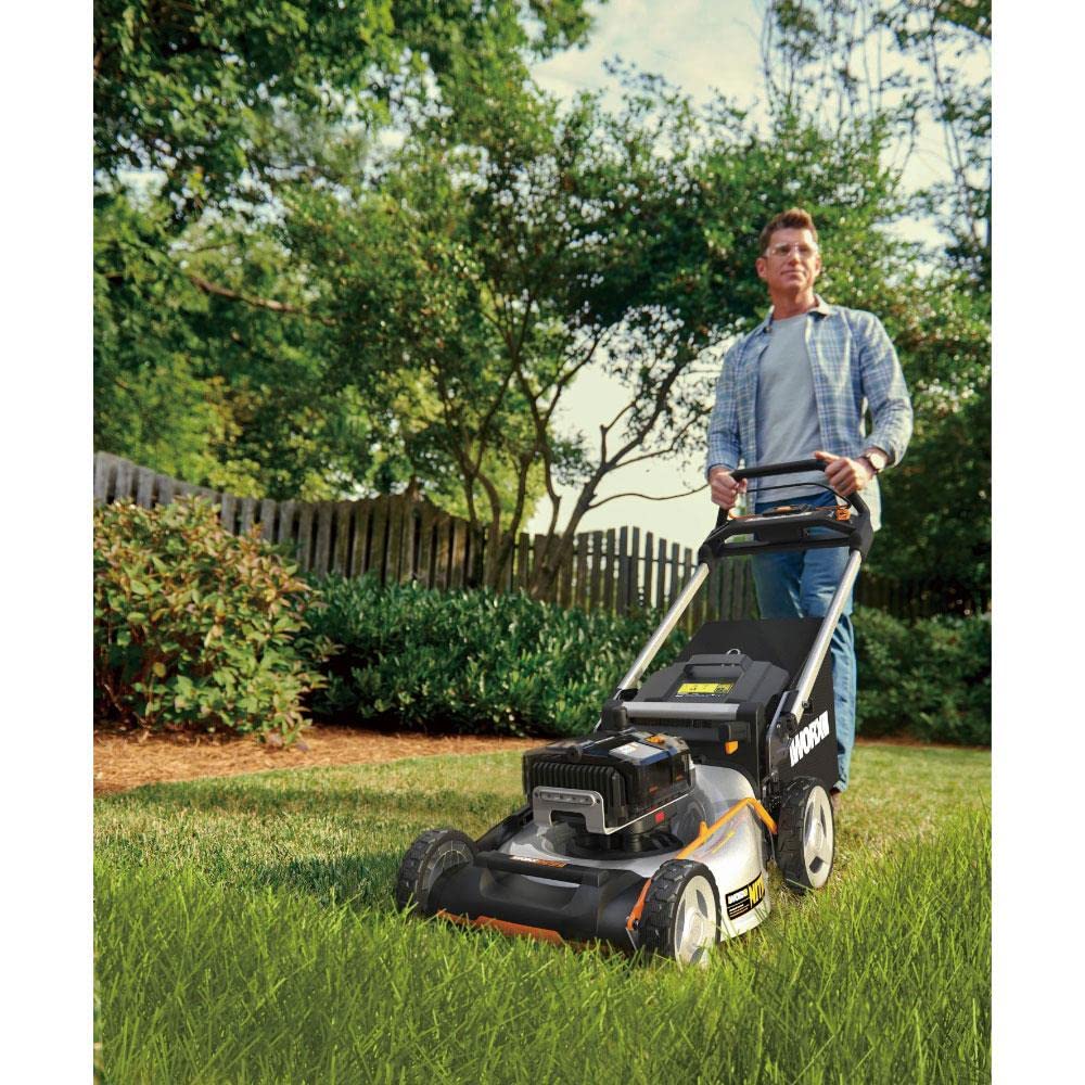 WORX Akku-Rasenmäher WG761E Profi 80V, 51cm Schnittbreite
