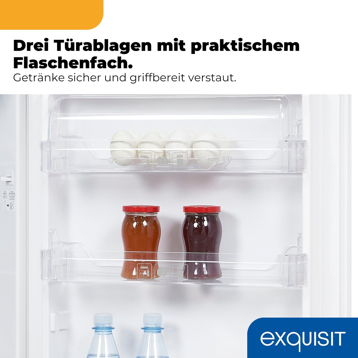 Exquisit Kühlschrank 127L – Kompakt, Weiß