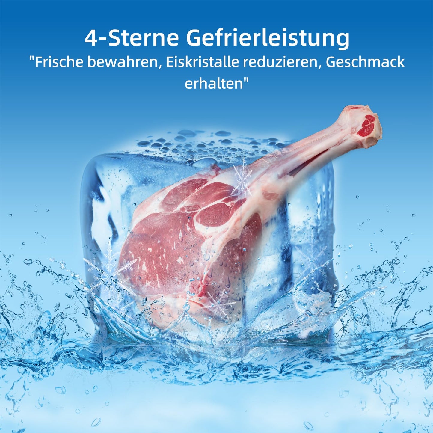 CHIQ Kühl-Gefrierkombination 262L – 176cm, Schwarz