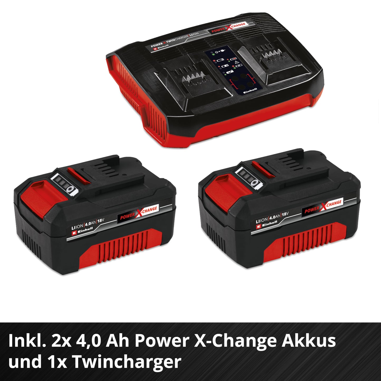 Einhell Akku-Rasenmäher RASARRO 36/42 Kit 36V, 42cm, 550m², inkl. Akkus