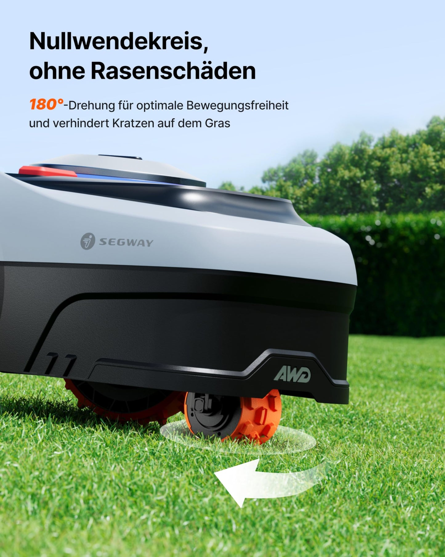 Segway Mähroboter Navimow i205 AWD ohne Begrenzungskabel, 500m², Allrad