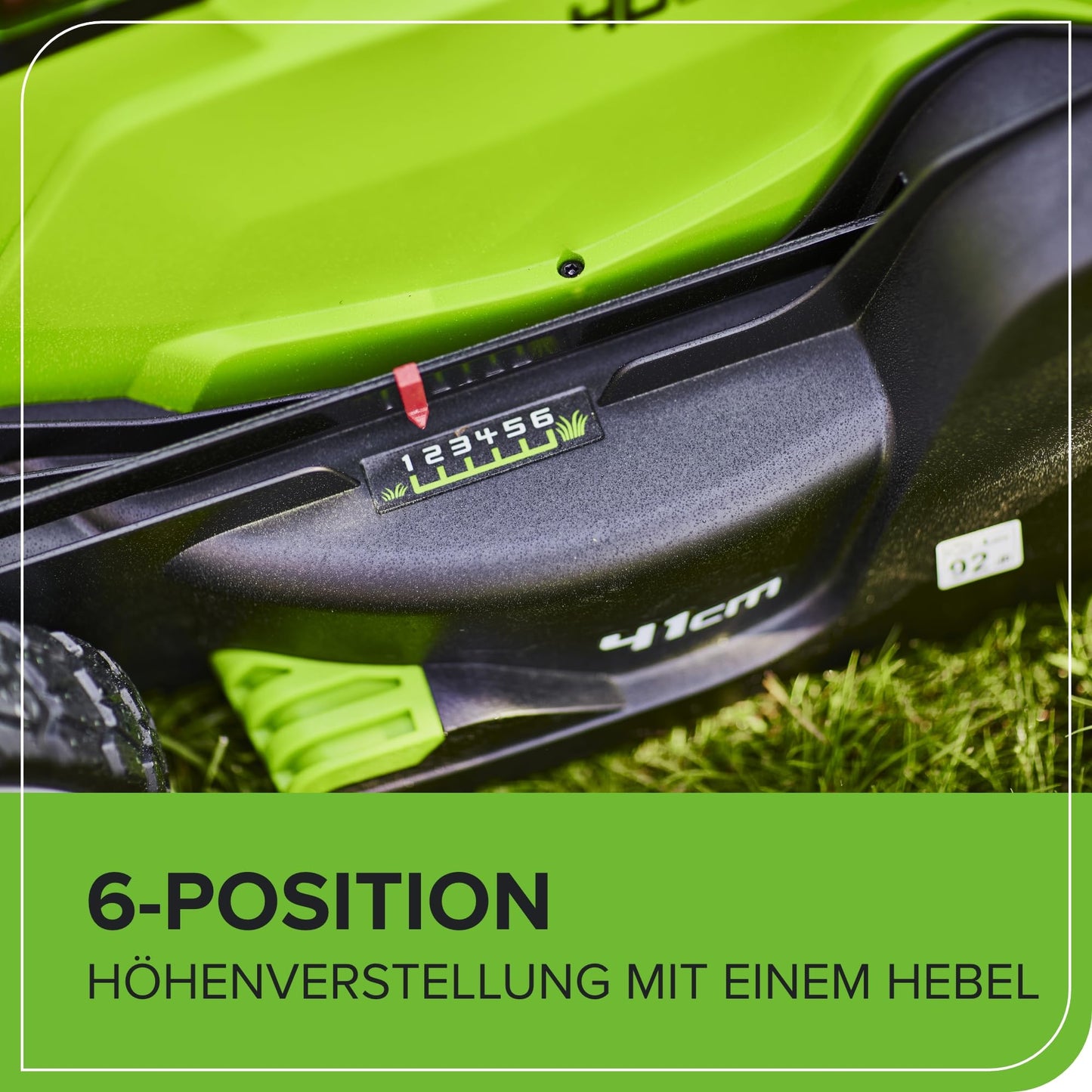 Greenworks Akku-Rasenmäher 40V, 41cm Schnittbreite, 500m², inkl. Akkus