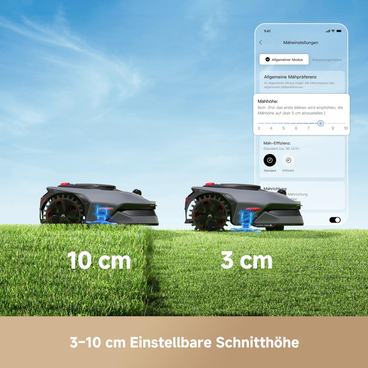MOVA Mähroboter LiDAX Ultra 800 ohne Begrenzungskabel, 3D-LiDAR, KI Vision