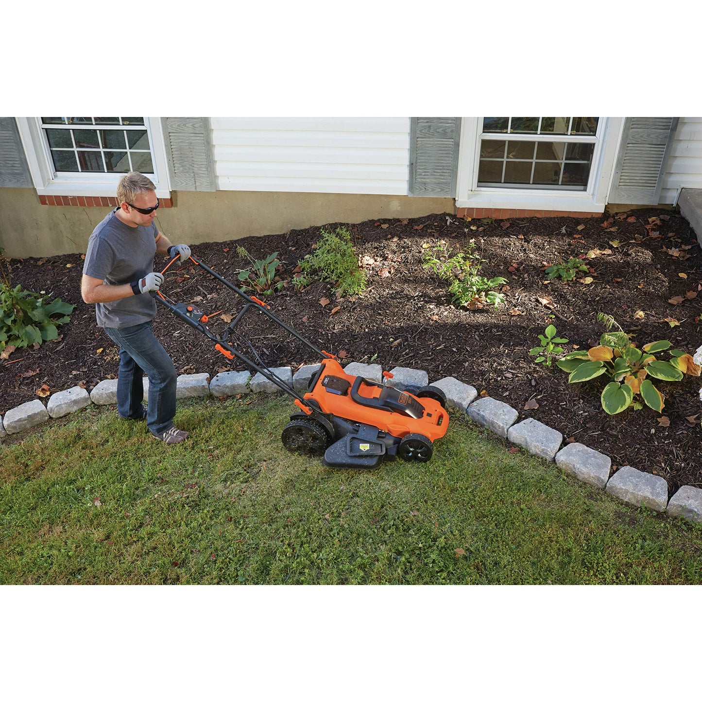 BLACK+DECKER Akku-Rasenmäher CLMA4820L2-QW 36V, 48cm, 3-in-1, inkl. Akkus
