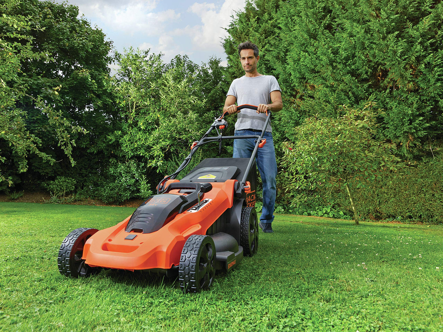 BLACK+DECKER Akku-Rasenmäher CLMA4820L2-QW 36V, 48cm, 3-in-1, inkl. Akkus
